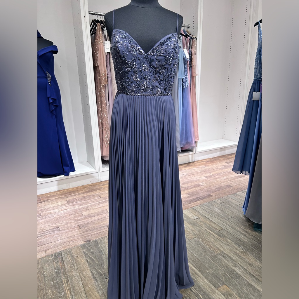 40331 Pleated Chiffon Mother's Dress Or Bridesmaid By Adrianna Papell